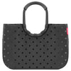reisenthel shopping loopshopper L - Bolsa de compras con marco 46 cm (puntos brillantes negros)