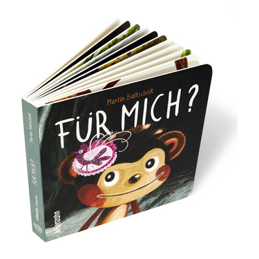 Affenzahn Pappbilder Buch von Martin Baltscheit 17 cm - Buch (Für mich Affe) - Markenkoffer