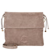 Coccinelle Lidia Suede Bim - Bolso de hombro 34 cm (warm taupe)