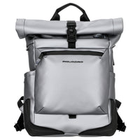 Piquadro Roll Top - Fahrradrucksack 15.6" 47 cm (silber/schwarz)