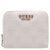 Guess Ella Logo SLG Small Zip - Cartera 4cc 11 cm (stone logo)