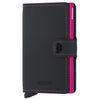 Secrid Matte Miniwallet - Monedero RFID 6.5 cm (negro-fucsia)