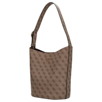 Guess Meridian II - Bolso de hombro 28 cm (logo latte)