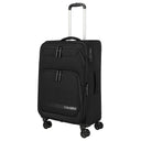 Travelite Kick Off - 4-Rollen-Trolley M 67 cm erw. (black)