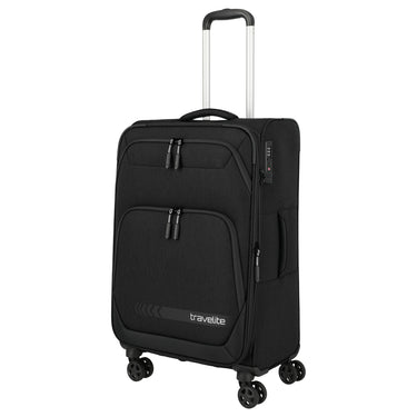 Travelite Kick Off - 4-Rollen-Trolley M 67 cm erw. (black)