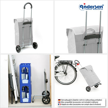 Andersen Scala Shopper Weda - Einkaufstrolley 101 cm (blau) - Markenkoffer