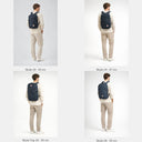 Größenvergleich Skule 20 / 24 / 26 / 28 – KI-generierte Darstellung – Fjällräven Skule 24 - Rucksack 47 cm (navy)
