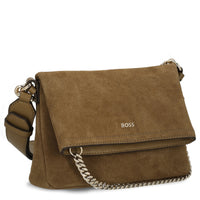BOSS Women Yelena Flap Crossbody - Umhängetasche (medium beige)