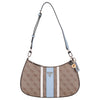 Guess Noelle II Top Zip - Shoulder Bag 29 cm (latte logo/light blue)