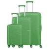 Travelite Pacific - Set de trolley con 4 ruedas 3 piezas (green)