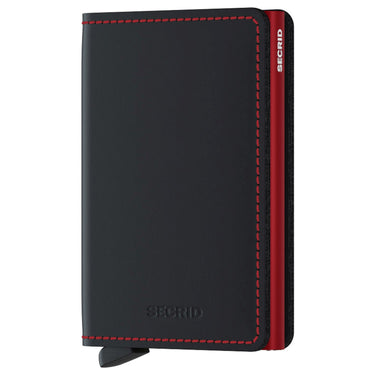 Secrid Matte Slimwallet - Cartera RFID 6.8 cm (negro-rojo)