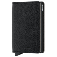 Secrid Vegetable Tanned Slimwallet - Geldbörse RFID 6.8 cm (black black)