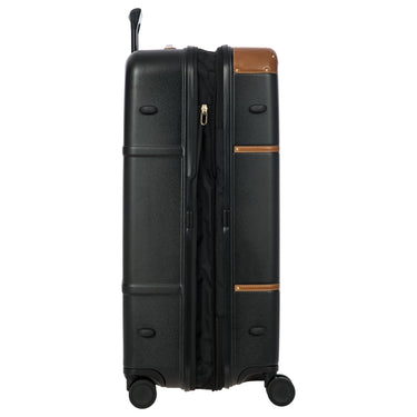 Brics Bellagio - 4 - Rollen - Trolley 76 cm erw. recycelt (black/tan) - Markenkoffer
