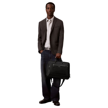 Calvin Klein Raised Logo Slim - Aktentasche 35 cm (black) - Ansicht 4