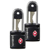 Samsonite Travel Safe Key Lock TSA - 2 piezas, llave - cerradura (color: negro)
