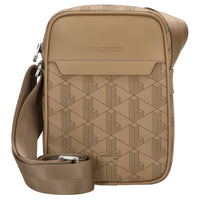 Lacoste The Blend - Bolso bandolera vertical 21.5 cm (monograma negro gris)