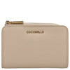 Coccinelle Metallic Soft - Cartera 6 tarjeteros 13 cm (sandshell)