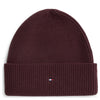 Tommy Hilfiger Flag Knit Beanie - Gorro (deep burgundy)