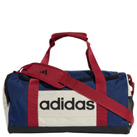 adidas Linear Duffle CB S 24 L - Bolsa de viaje S 45 cm (azul oscuro/blanco hueso/verde activo)