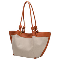 Coccinelle Finn Canvas - Bolso de mano 25 cm (natural/cangrejo)