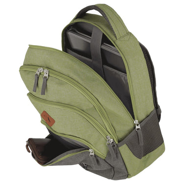 BASICS Backpack Melange, Green/Grey