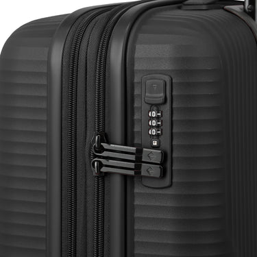 Travelite Air Stripe - 4-Rollen-Kabinentrolley S 55 cm erw. (black)