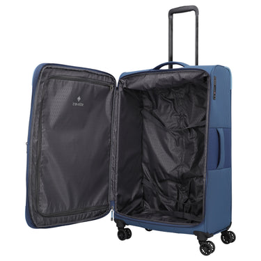 Travelite Corsiica - 4-Rollen-Trolley L 77 cm erw. (blue) - Ansicht 7