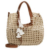 FREDsBRUDER Sun Carrier Square - Bolso shopper (natural straw & desert brown)