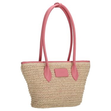 Seidenfelt Savonlinna Tulip - Shopper 33.5 cm (natural straw with pink) - Ansicht 5