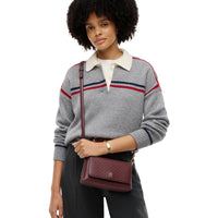 Tommy Hilfiger Icon Conv. Crossover Mono - Bandolera 23 cm (oxblood)