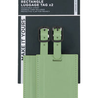 Samsonite Ta Revolution Rectangle Luggage Tag - Kofferanhänger 2tgl. (sage) - Ansicht 3
