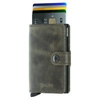 Secrid Vintage Miniwallet - Cartera RFID 6.5 cm (color: oliva-negro)