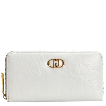 Liu Jo Lapuffy - Cartera XL 12cc 19 cm (blanco roto)