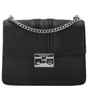 Seidenfelt Roros - Schultertasche 21 cm (black/silver)