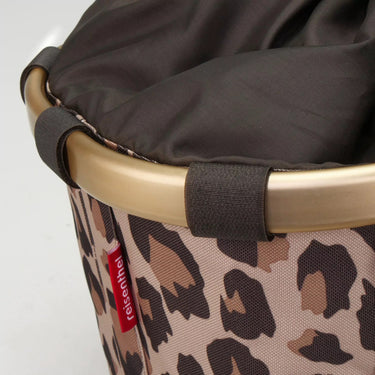 KLICKfix reisenthel - Bikebasket 15 - Cesta de manillar 35 cm (leo macchiato)
