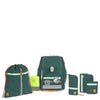 Lässig School Set Boxy Unique - Set de Mochila Escolar 7 piezas (Edición Ocean Verde Oscuro)