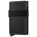 Secrid Bandwallet Matte - Kreditkartenetui 6cc 10.3 cm RFID (black-green)