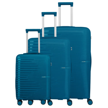 Travelite Pacific - 4-Rollen-Trolley Set 3tlg. (petrol) - Ansicht 2