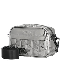 Lacoste The Blend - Bolso bandolera 19 cm (silber schwarz)