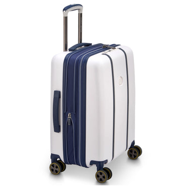 Delsey Paris Cadence - 4-Rollen-Kabinentrolley Slim 55 cm erw. (elfenbein/blau) - Ansicht 3