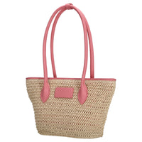 Seidenfelt Savonlinna Tulip - Shopper 33.5 cm (natural straw with pink) - Ansicht 2