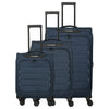 Travelite Skaii - Set de maletas de 4 ruedas, 3 piezas (navy, L/M ampliable/S)