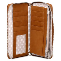 zwei Mademoiselle MW2 - Geldbörse 15cc 20 cm (nubuk-cognac)