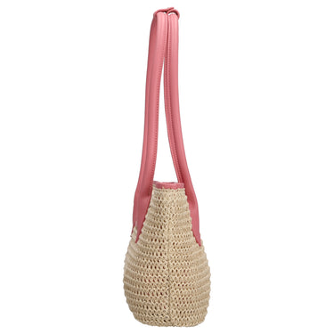 Seidenfelt Savonlinna Tulip - Shopper 33.5 cm (natural straw with pink) - Ansicht 3