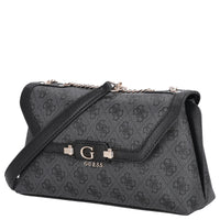 Guess Lindsey XBody Flap - Umhängetasche 27 cm (coal logo)