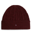 Tommy Hilfiger Flag Cable - Gorro (deep burgundy)