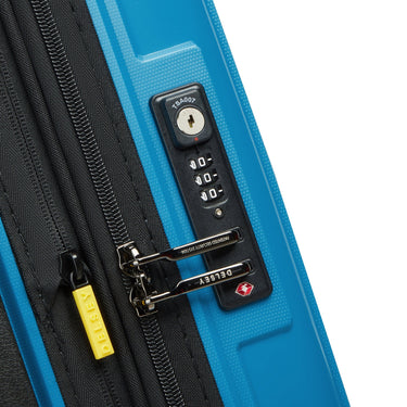 Delsey Paris Lutece SE - 4-Rollen-Kabinentrolley Slim S 55 cm erw. (pfauenblau) - Ansicht 4