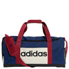 adidas Linear Duffle CB M - Bolsa de viaje M (azul oscuro/blanco hueso/verde activo)