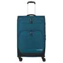 Travelite Kick Off - 4-Rollen-Trolley L 78 cm erw. (petrol)