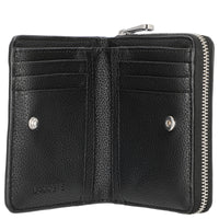 Lacoste Compact Zip Wallet - Cartera 6 tarjetas 12 cm (negro)